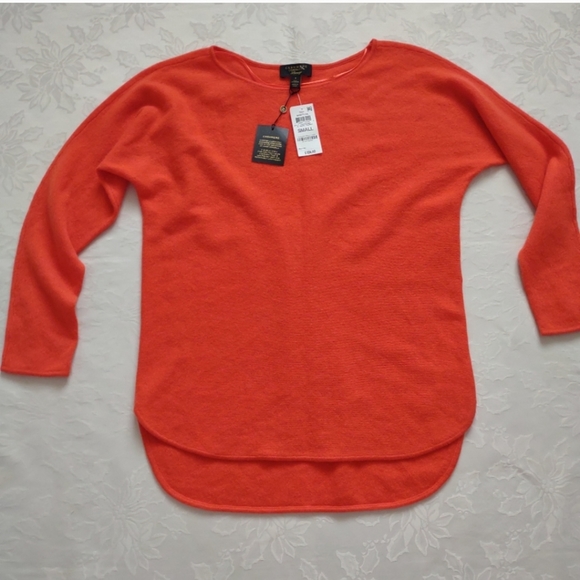 New 🎀 Mongolian cashmere luxury sweet clemen shirttail sweater relaxed fit